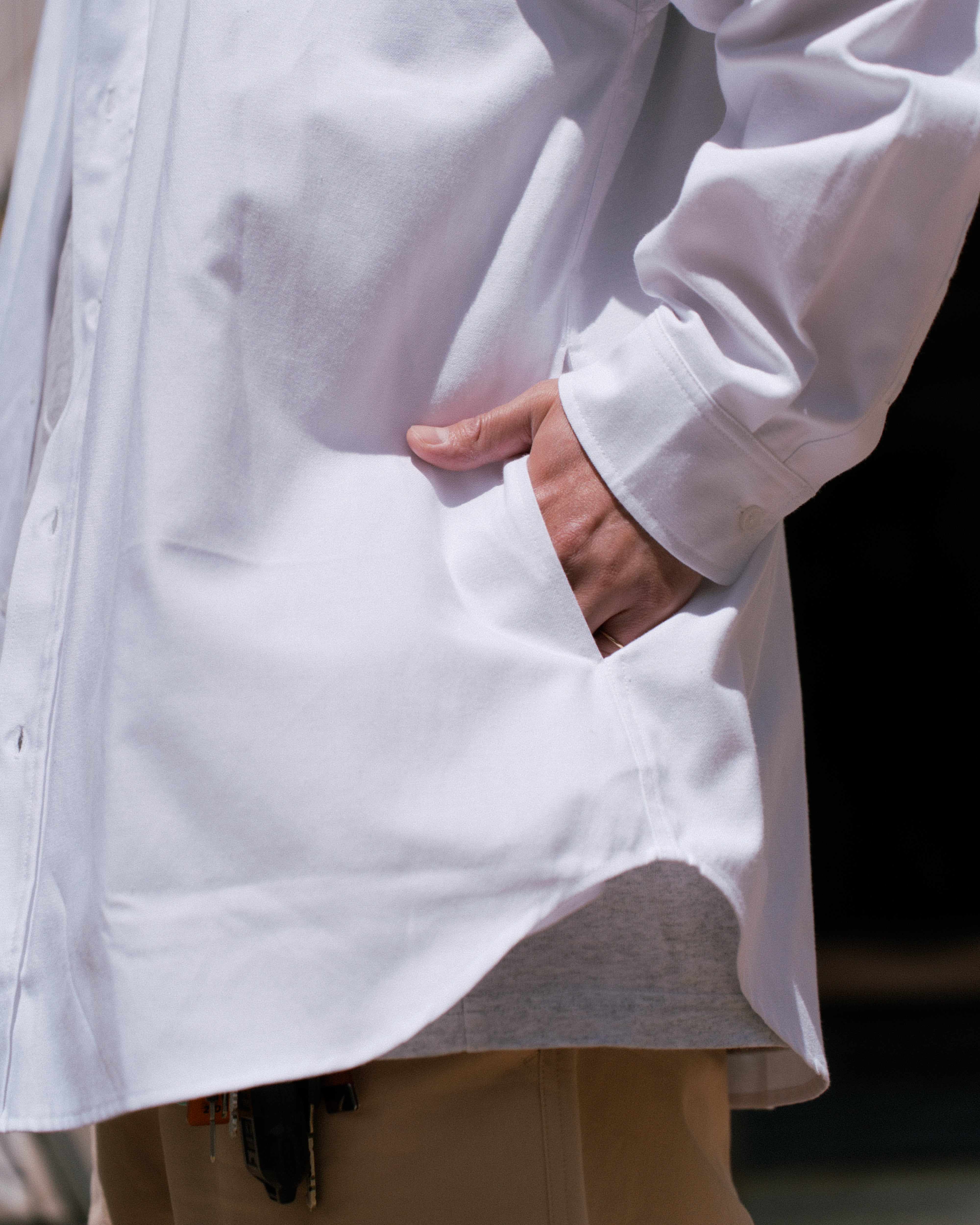 Utility L/S Shirt | White – iji