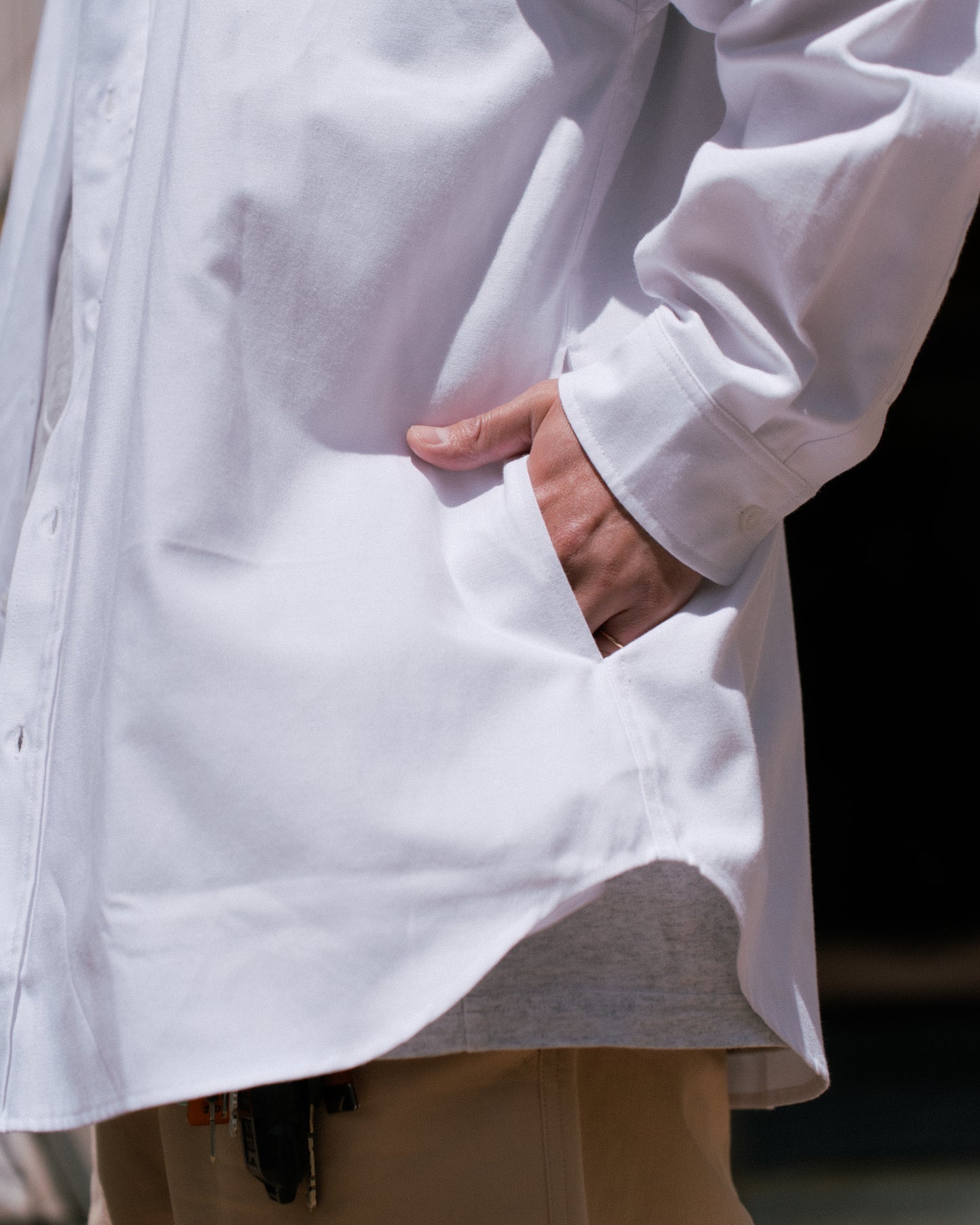 Utility L/S Shirt | White