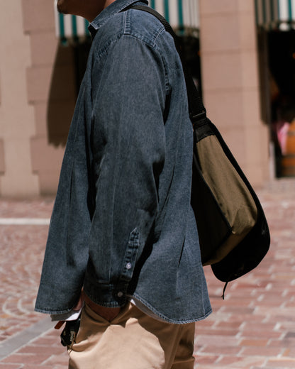 Utility L/S Shirt | Blue Denim