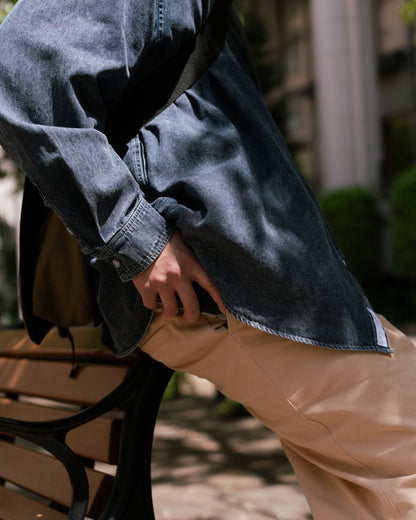 Utility L/S Shirt | Blue Denim