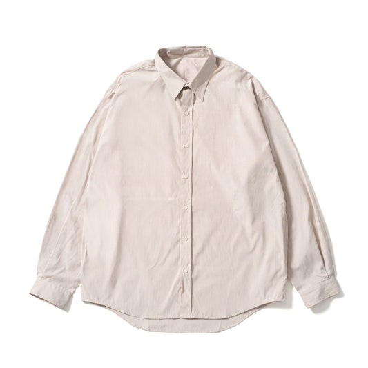 Utility L/S Shirt | Beige Stripe