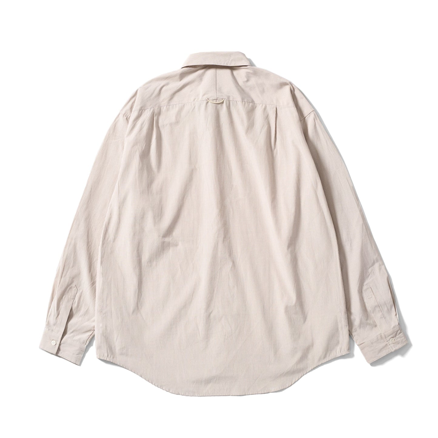 Utility L/S Shirt | Beige Stripe