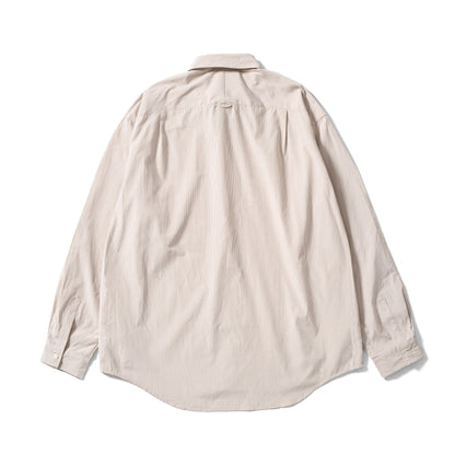 Utility L/S Shirt | Beige Stripe