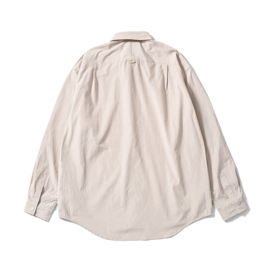 Utility L/S Shirt | Beige Stripe