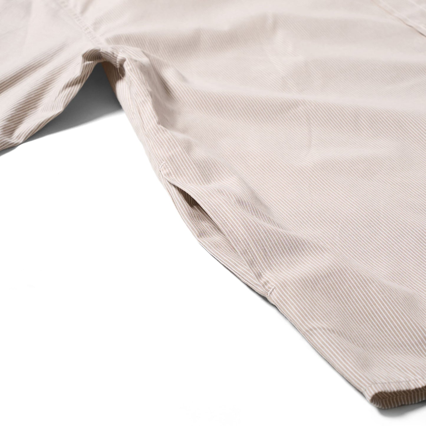 Utility L/S Shirt | Beige Stripe