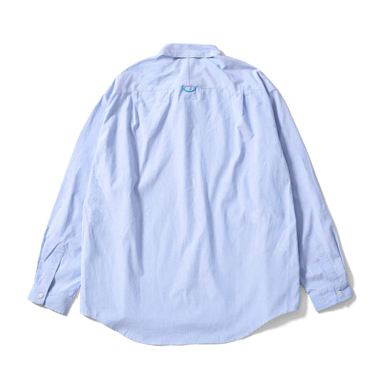 Utility L/S Shirt | light-Blue Stripe